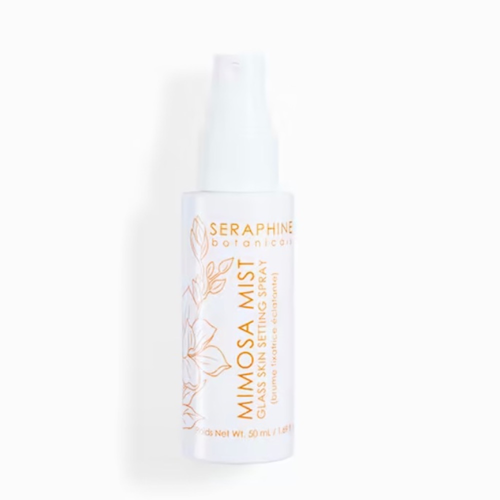NEW SERAPHINE BOTANICALS Mimosa Mist Glass Skin Setting Spray